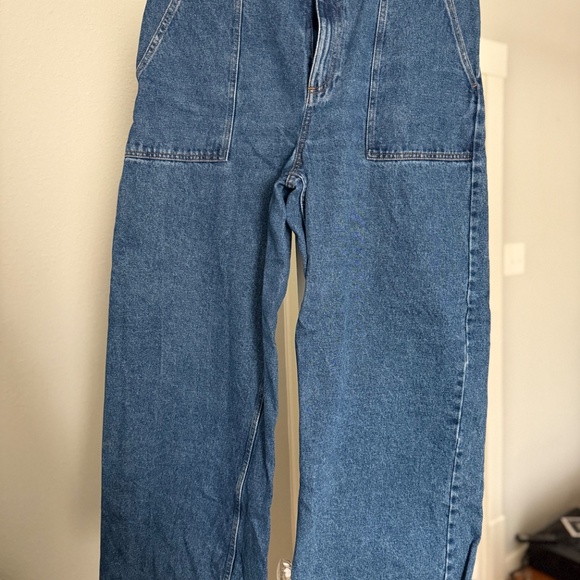 Lucy & Yak Wide Leg High Waste Delores Jeans, US 14 (W36 - Picture 2 of 6